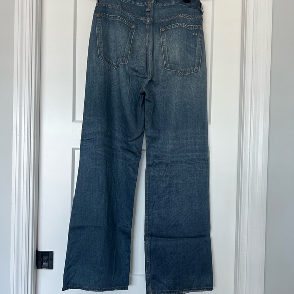 Rag & Bone wide leg pants that look like denim. Soft as butter - Picture 2 of 5
